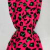 Vestido Feminino Fundo Pink Estampa Animal Print - Fernanda Ramos Store