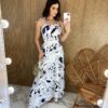 fernandaramosstore com br vestido longo com amarracao branco estampa azul marinho 1