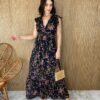 fernandaramosstore com br vestido longo manga curta com bojo crepe floral fundo preto 1