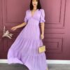 fernandaramosstore com br vestido longo sem bojo com relevo lilas