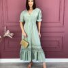 fernandaramosstore com br vestido midi com detalhe em guipir sem bojo com lastex e botoes verde 3