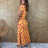 fernandaramosstore com br vestido midi de malha sem bojo animal print amarelo e pink 2