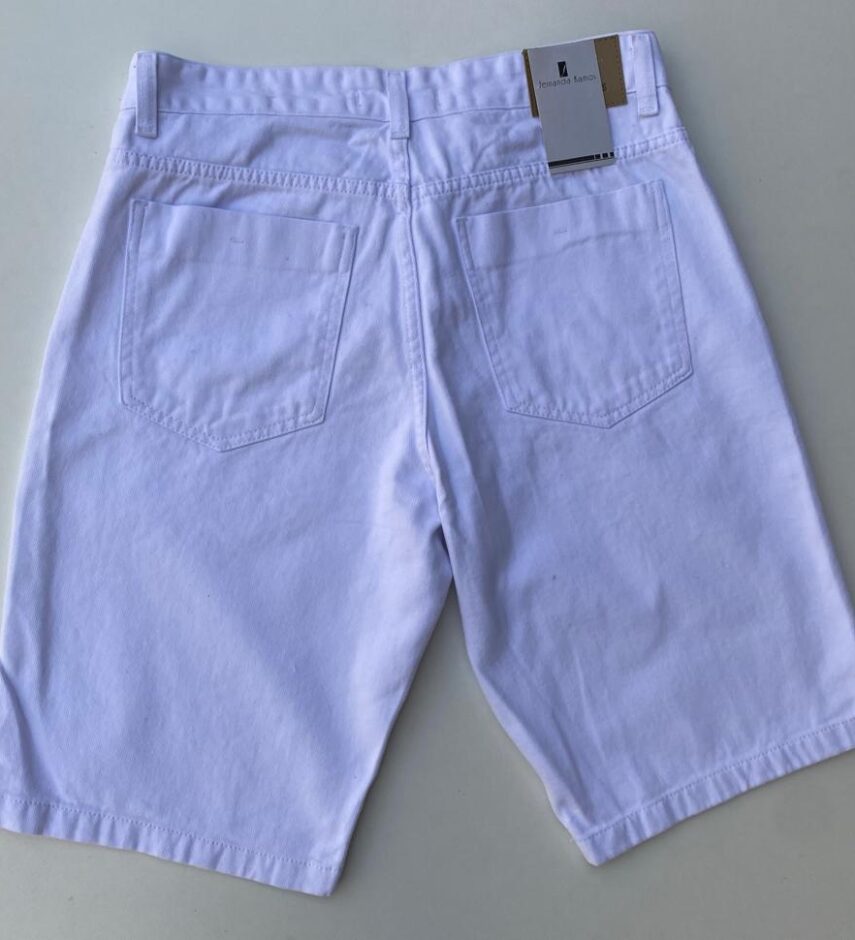 Bermuda Masculina Branca 63221 - Fernanda Ramos Store