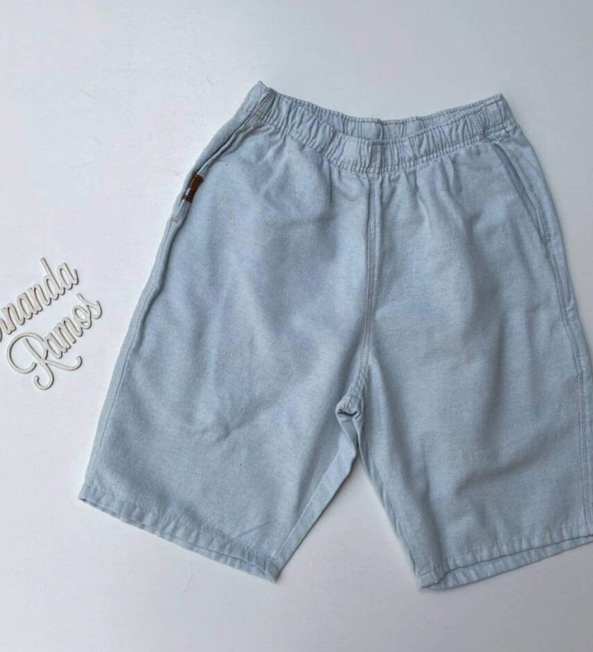 Bermuda Masculina Casual com Bolso Mesclada 0007 - Fernanda Ramos Store
