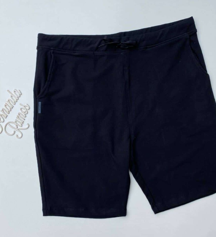 Bermuda Masculina Casual Ogochi Plus Preto 0005 Fernanda Ramos Store