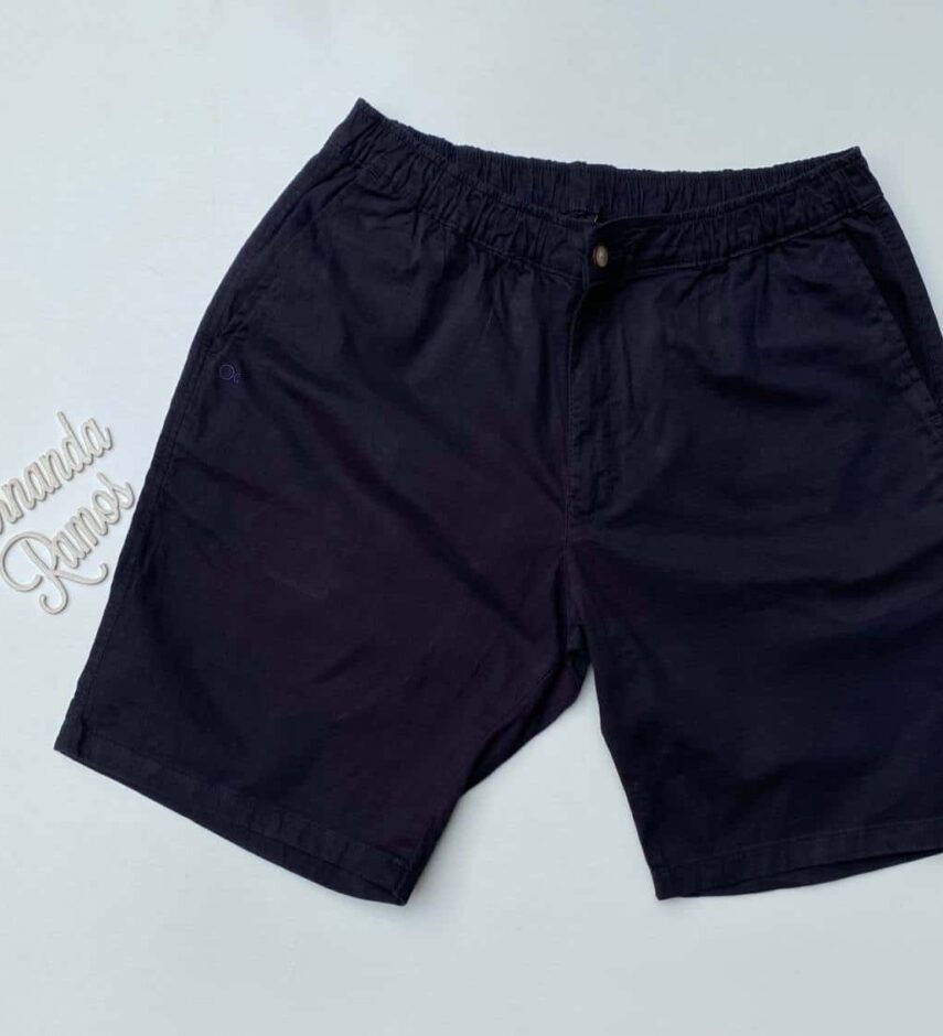 Bermuda Masculina Essencial Plus Color Preta 0004 - Fernanda Ramos Store