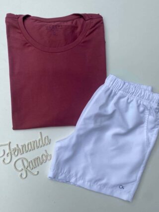 Bermuda Masculina Tactel Boxer Branco Ogochi 0001 Fernanda Ramos Store