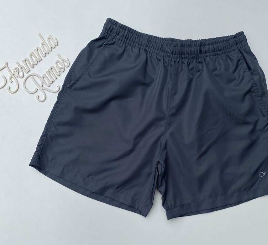 Bermuda Masculina Tactel Boxer Essencial Cinza 0036 Fernanda Ramos Store