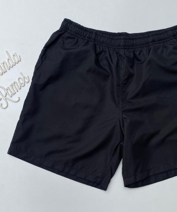 Bermuda Masculina Tactel Boxer Essencial Preto 0005 Fernanda Ramos Store