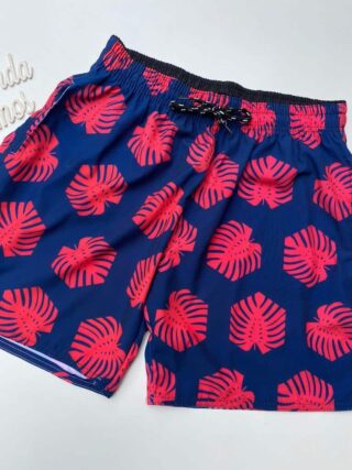 fernandaramosstore com br bermuda masculina tactel estampado folhas fundo azul 1