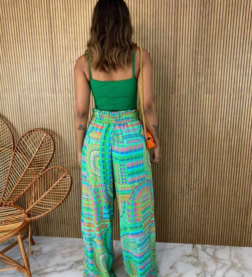 Body sem Bojo Canelado Alça Fina Verde Bandeira - Fernanda Ramos Store
