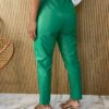 Calça Couro Eco Feminina com Passantes Verde - Fernanda Ramos Store