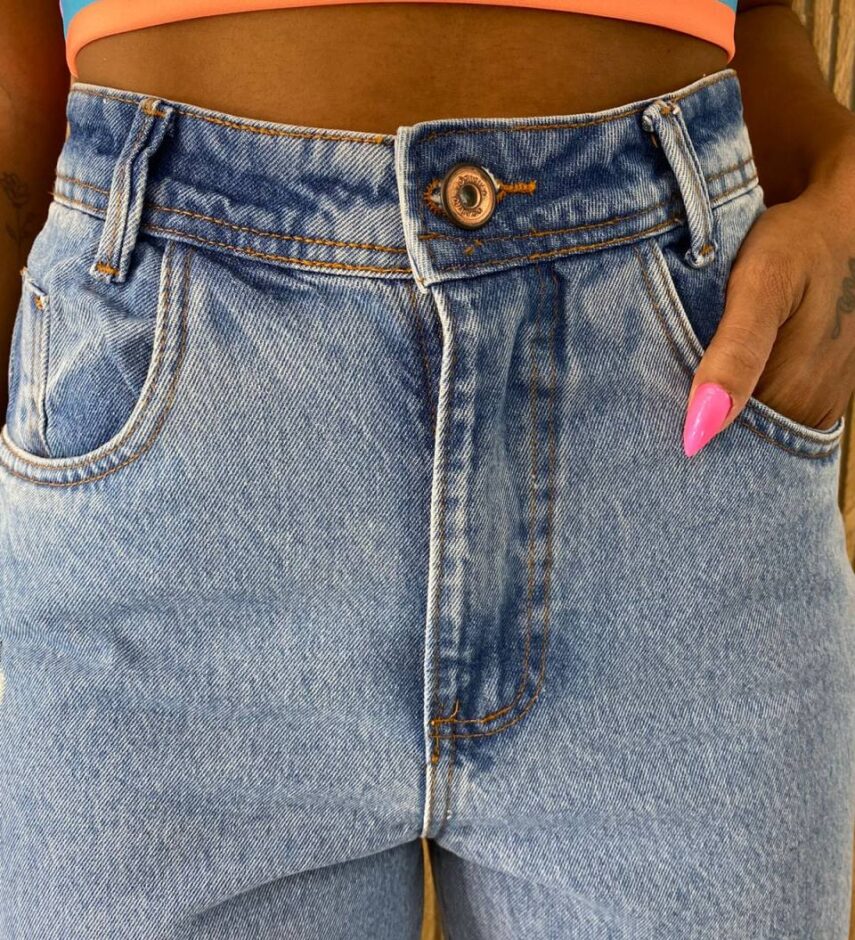 Calça Jeans Feminina Wide Leg 1067 - Fernanda Ramos Store