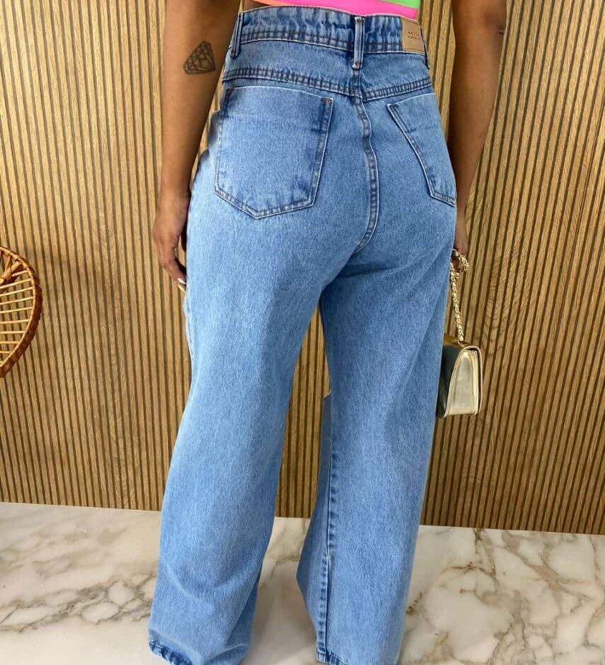 Calça Jeans Feminina Wide Leg 1067 - Fernanda Ramos Store