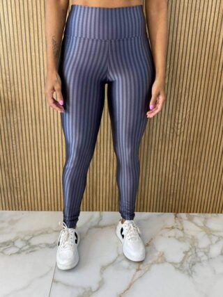 Calça Legging Poliamida Cintura Alta Cinza - Fernanda Ramos Store