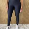 Calça Legging Poliamida Cintura Alta Preto - Fernanda Ramos Store