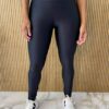 Calça Legging Poliamida Cintura Alta Preto - Fernanda Ramos Store