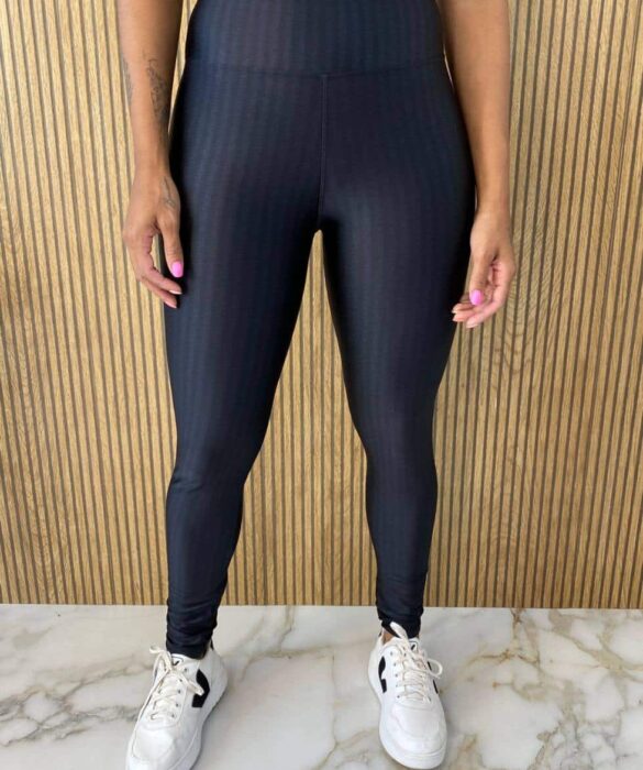 Calça Legging Poliamida Cintura Alta Preto - Fernanda Ramos Store