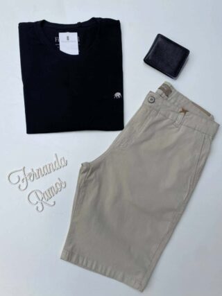 Camiseta Masculina Basic Ocass Plus Preta Fernanda Ramos Store