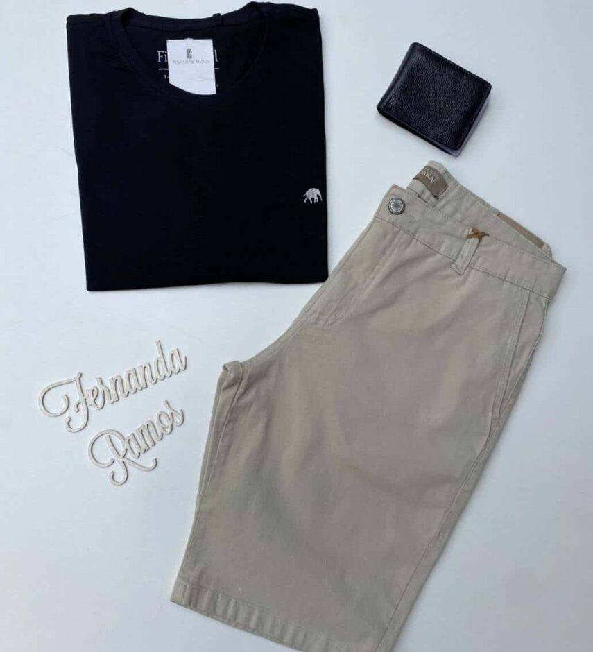 Camiseta Masculina Basic Ocass Plus Preta Fernanda Ramos Store