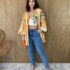 Conjunto Kimono com Cropped sem Bojo Estampado - Fernanda Ramos Store