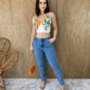 Conjunto Kimono com Cropped sem Bojo Estampado - Fernanda Ramos Store