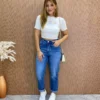 Cropped Feminino Canelado Ribana Off White - Fernanda Ramos Store