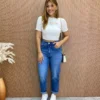 Cropped Feminino Canelado Ribana Off White - Fernanda Ramos Store