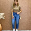 Cropped Feminino Canelado Ribana Terra - Fernanda Ramos Store