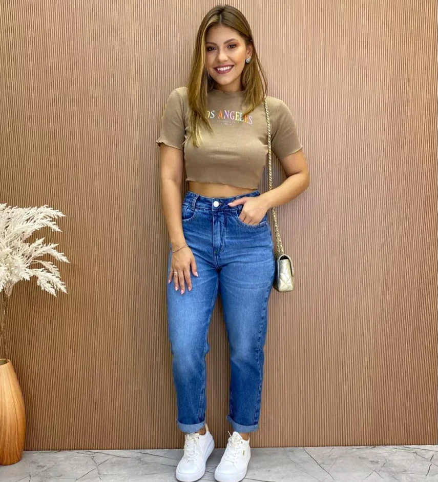 Cropped Feminino Canelado Ribana Terra - Fernanda Ramos Store