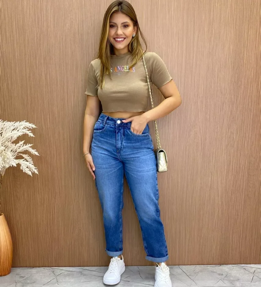 Cropped Feminino Canelado Ribana Terra - Fernanda Ramos Store