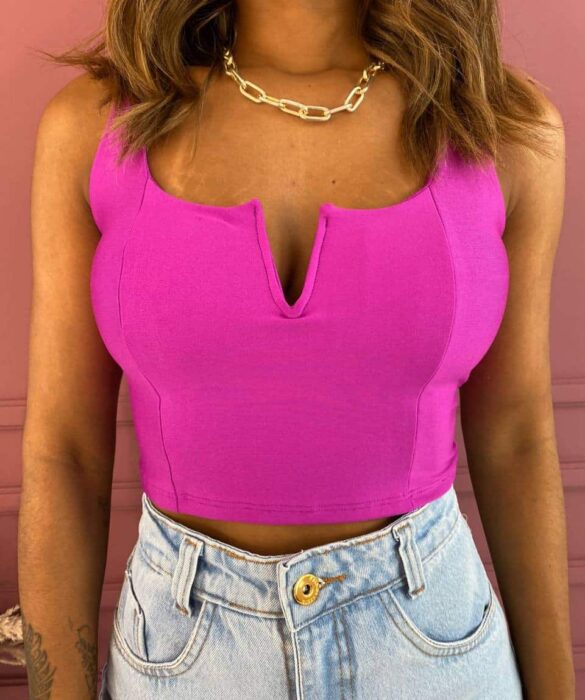 fernandaramosstore com br cropped feminino com bojo decote v fucsia 1