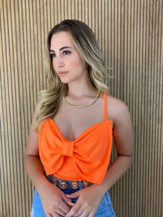 fernandaramosstore com br cropped feminino com bojo detalhe em laco laranja 1