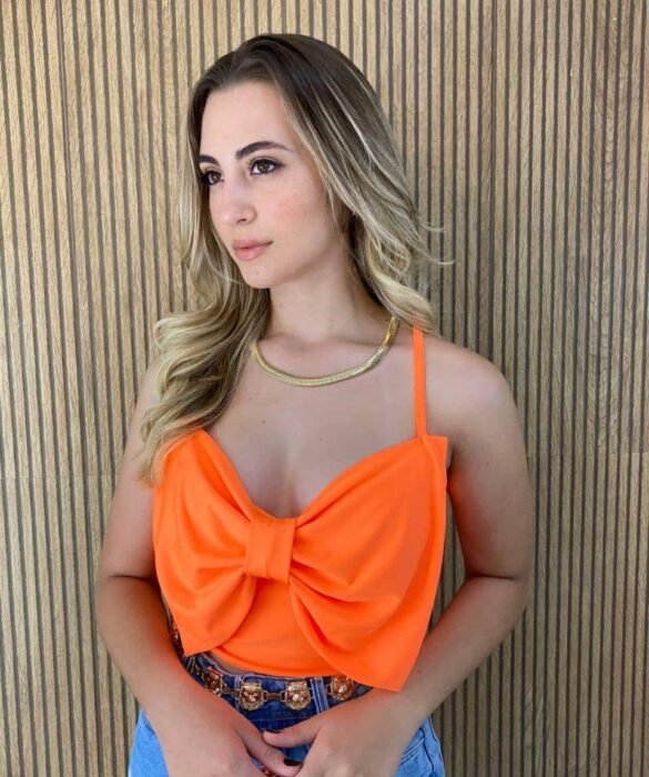 fernandaramosstore com br cropped feminino com bojo detalhe em laco laranja 1