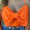 fernandaramosstore com br cropped feminino com bojo detalhe em laco laranja 2