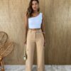 Cropped Feminino com Bojo Nula Manga Branco Fernanda Ramos Store