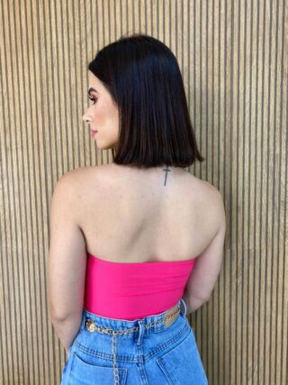 Cropped Feminino com Bojo Tomara que Caia Pink - Fernanda Ramos Store