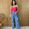 Cropped Feminino com Bojo Tomara que Caia Pink - Fernanda Ramos Store