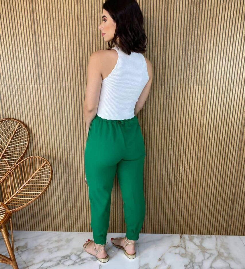 Cropped Feminino sem Bojo Tricot Detalhe Nuvem Branco - Fernanda Ramos Store