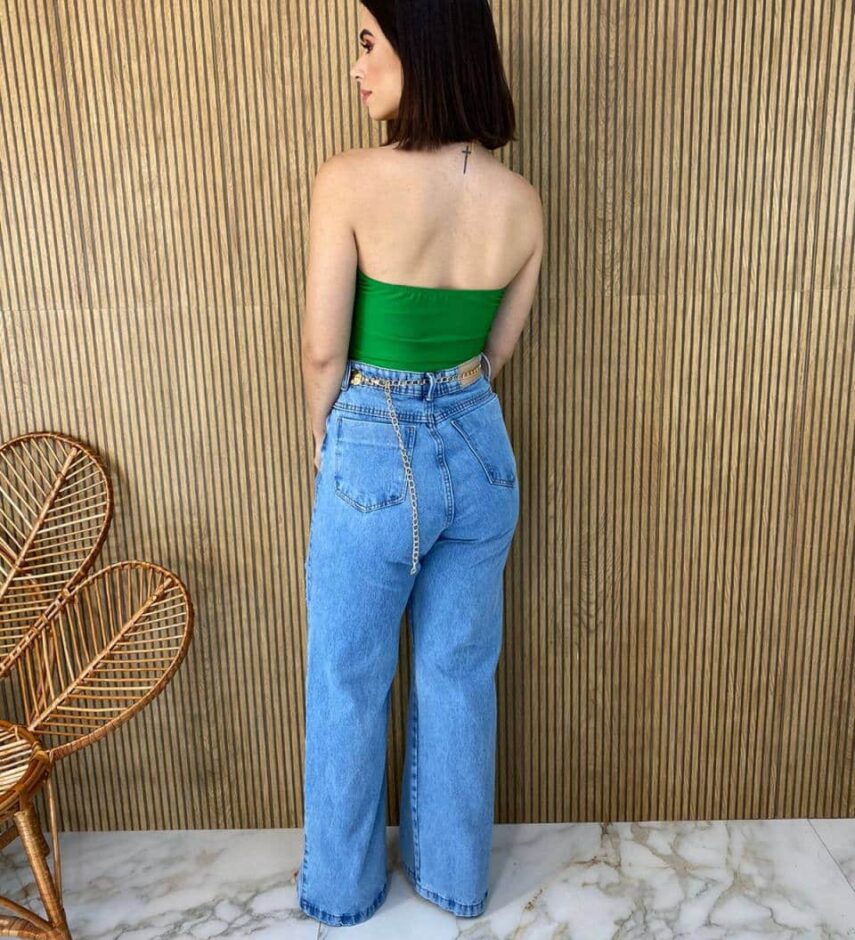 Cropped Feminino Tomara que Caia com Bojo Verde - Fernanda Ramos Store