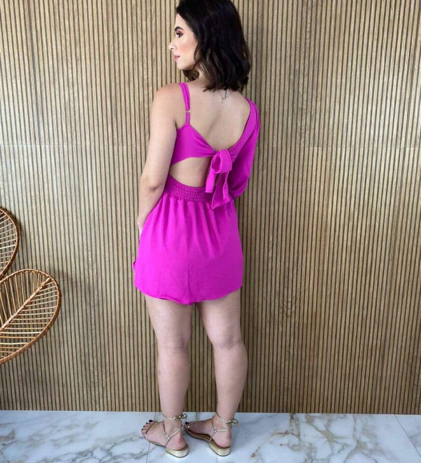 fernandaramosstore com br macaquinho feminino com bojo e amarracao fucsia 6