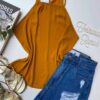 fernandaramosstore com br regata feminina com botao atras mostarda