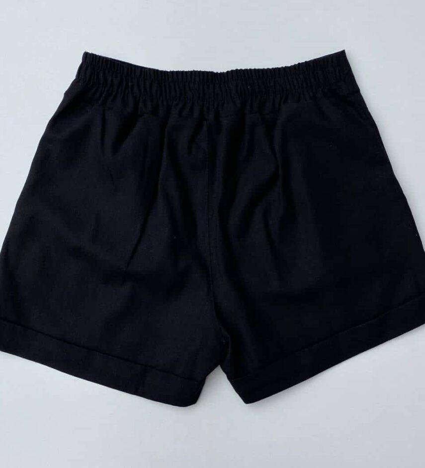 Short Feminino Viscolinho Preto - Fernanda Ramos Store