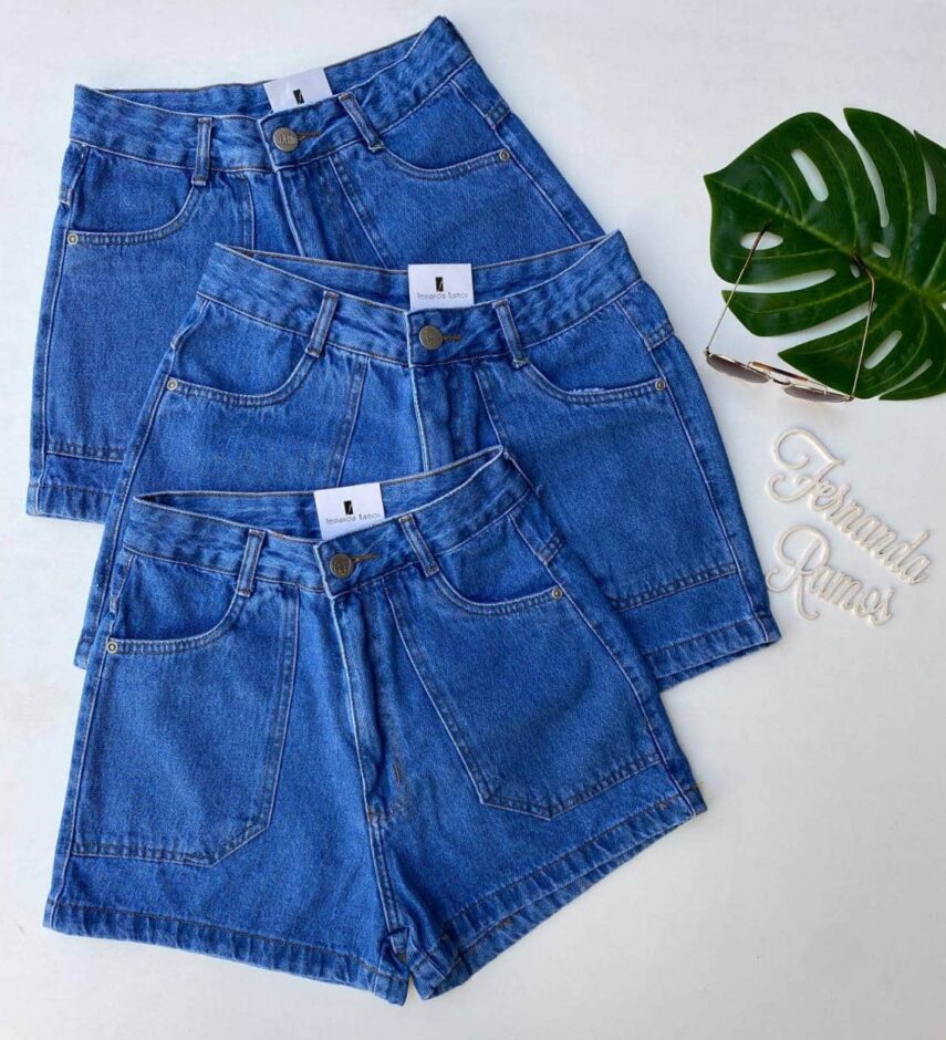 Short Jeans Feminino Hot Jamilly Fernanda Ramos Store