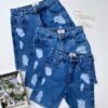 Short Jeans Feminino Pedal Destroyed - Fernanda Ramos Store