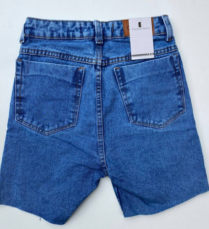 Short Jeans Feminino Pedal Destroyed - Fernanda Ramos Store