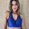 Top Cropped com Bojo Academia Azul - Fernanda Ramos Store