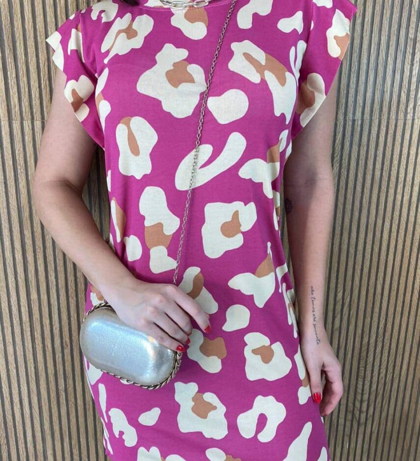 fernandaramosstore com br vestido curto feminino fundo rosa estampa animal print 3