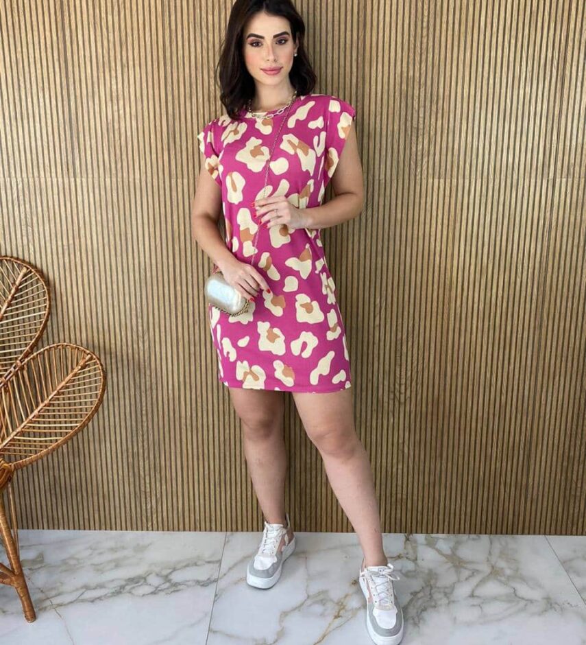 fernandaramosstore com br vestido curto feminino fundo rosa estampa animal print 4