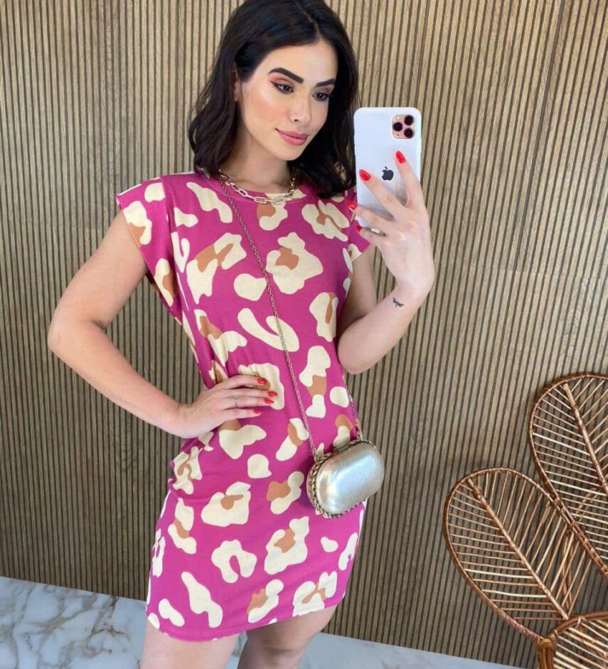 fernandaramosstore com br vestido curto feminino fundo rosa estampa animal print